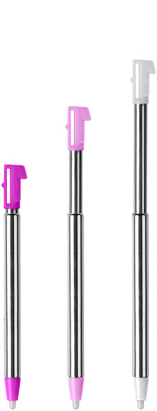SPEEDLINK PILOT Travel Touch Pens, Nintendo 3DS XL/N3DS/NDSi XL/NDSi Розовый, Белый стилус