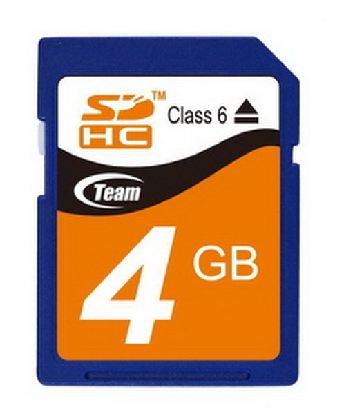Team Group 4GB Secure Digital SDHC Memory Card Class 6 4ГБ SDHC карта памяти