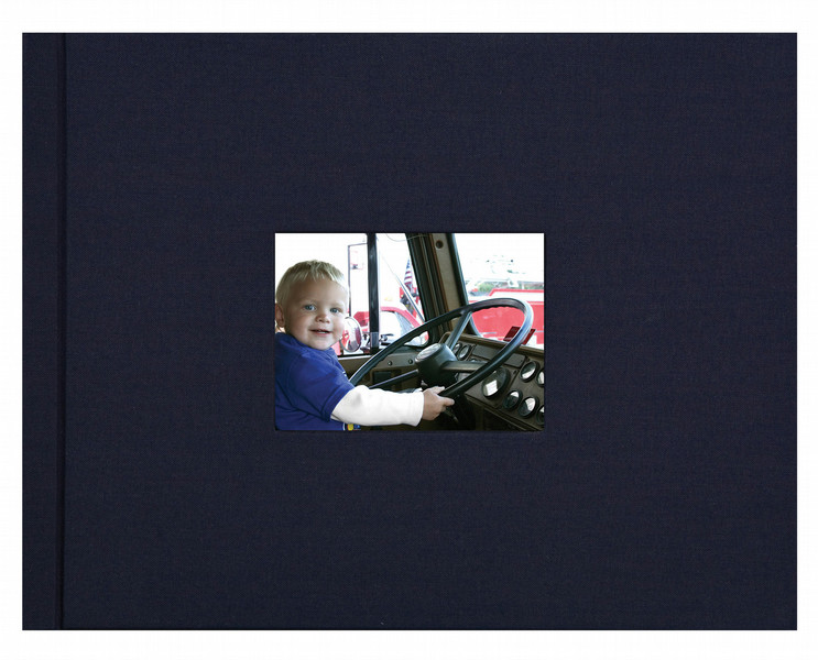 HP Navy Cloth Landscape Album Covers-11 x 8.5 in photo album
