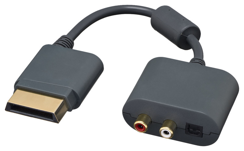 Bigben Interactive XB360AUDIOCABLE Xbox 360 HDMI 2 x RCA + S/PDIF Черный кабельный разъем/переходник