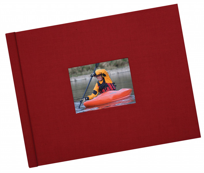 HP Red Cloth Landscape Album Covers-11 x 8.5 in photo album