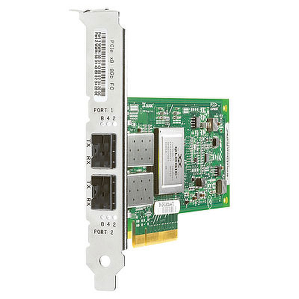 Hewlett Packard Enterprise PCI Express 2-port 8Gb Fibre Channel SR (QLogic) Adapter сетевая карта