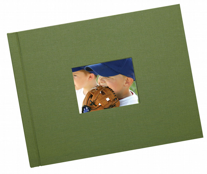HP Olive Linen Landscape Album Covers-11 x 8.5 in photo album
