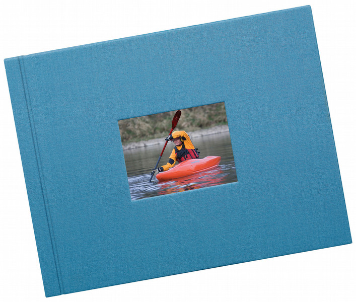 HP Pool Blue Linen Landscape Album Covers-11 x 8.5 in photo album