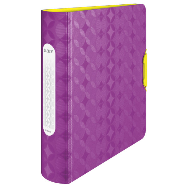 Leitz Active Retro Chic SoftClick Violet,Yellow ring binder