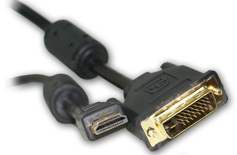 S-Link DVI - HDMI, 3m 3m DVI-D HDMI Black video cable adapter