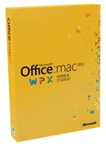 Microsoft Office:mac 2011 Home & Student, 1u, ESP