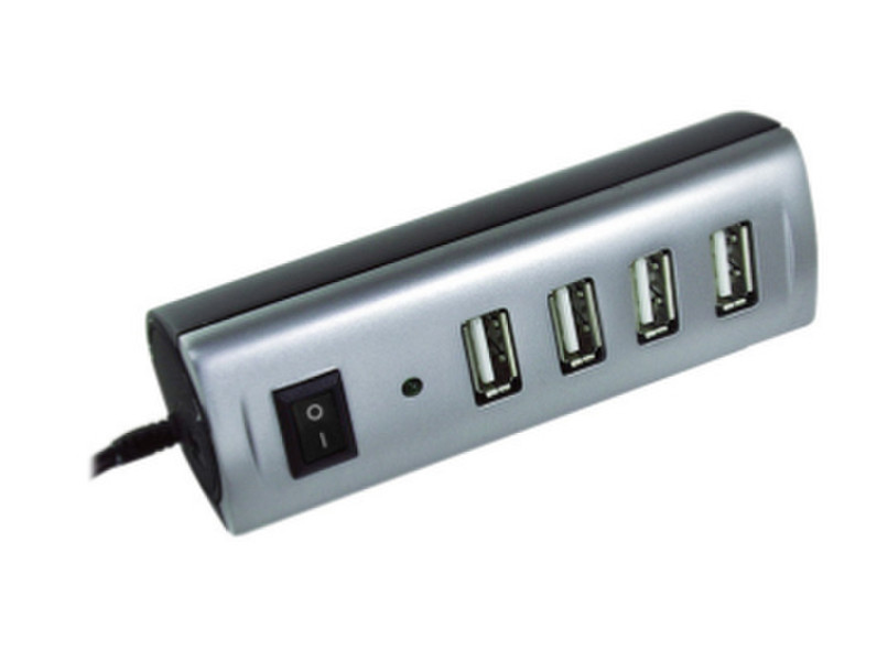 V7 High Speed USB 2.0 Hub with 4 Ports and Power Supply