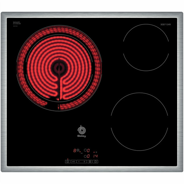 Balay 3EB715XR Встроенный Electric hob Черный плита