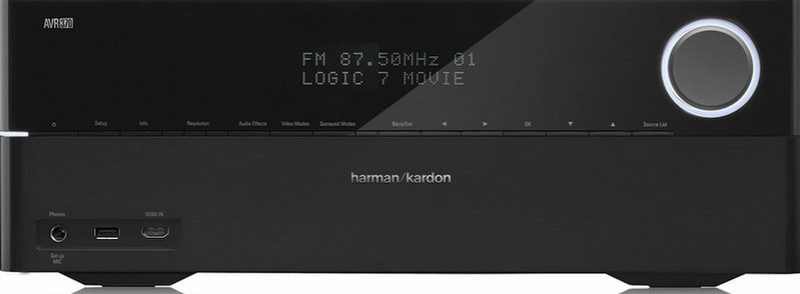 Harman/Kardon AVR 370 125W 7.2 Surround 3D Schwarz