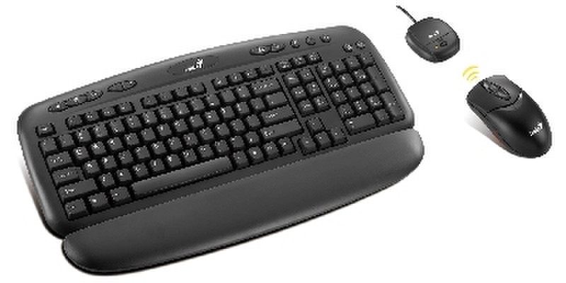 Genius KB-600 V2 Беспроводной RF Черный клавиатура