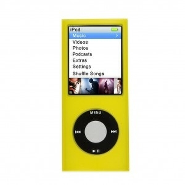 Logic3 Silicon Case for iPod nano 4G, Yellow Yellow