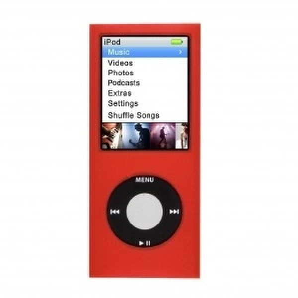 Logic3 Silicon Case for iPod nano 4G, Red Red