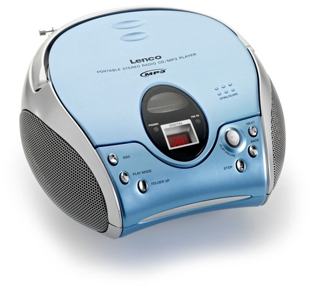 Lenco SCD-24 MP3 1W Blau CD-Radio