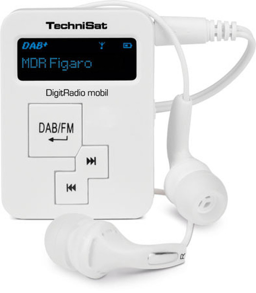 TechniSat DigitRadio mobil Portable Digital White radio