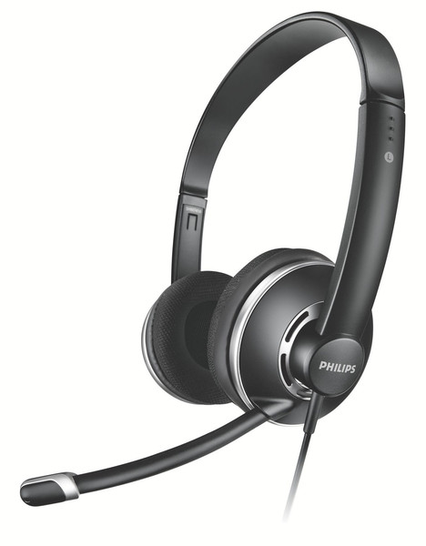 Philips SHM7410/00 Binaural Black headset