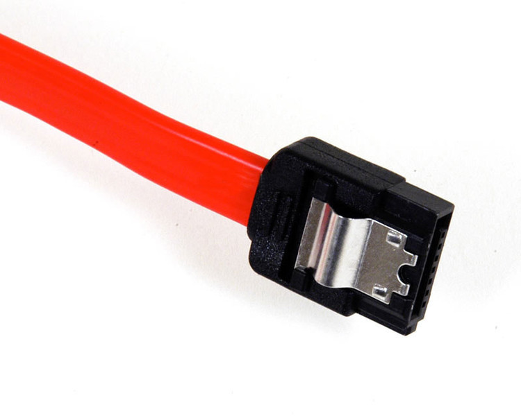 Sharkoon SATA 2 Cable with latch, 100 cm 1m SATA II SATA II Rot SATA-Kabel