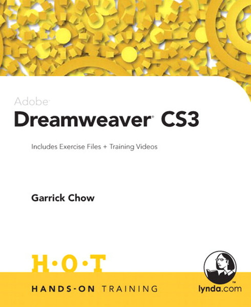 Peachpit Adobe Dreamweaver CS3 Hands-On Training 528pages software manual