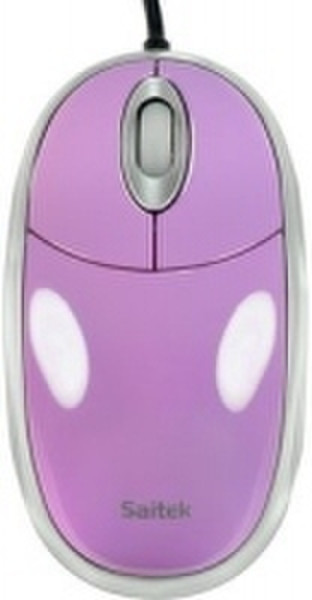 Saitek Desktop Optical Mouse Lilac USB Optisch 800DPI Maus