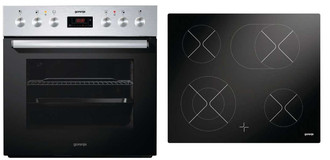 Gorenje BC 6306 ZX + ECD 620 BSC Electric oven cooking appliances set