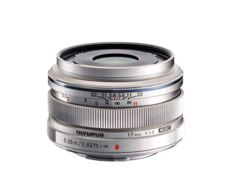 Olympus M.ZUIKO DIGITAL 17mm 1:1.8 MILC Wide lens Silver