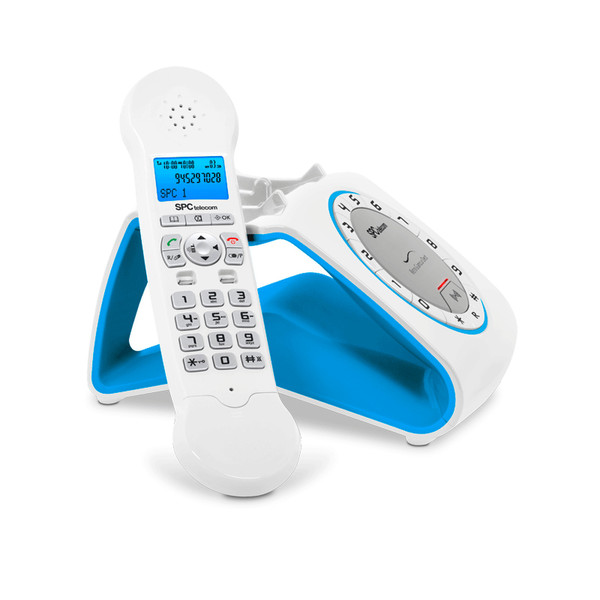 SPC 7704A DECT Идентификация абонента (Caller ID) Синий телефон
