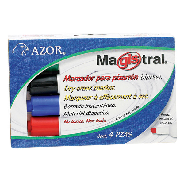 Azor 301.83 Black,Blue,Green,Red 4pc(s) marker