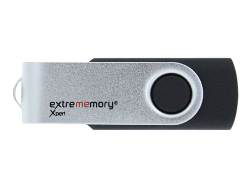 Extrememory Xpert 4GB 4GB USB 2.0 Typ A Schwarz, Silber USB-Stick
