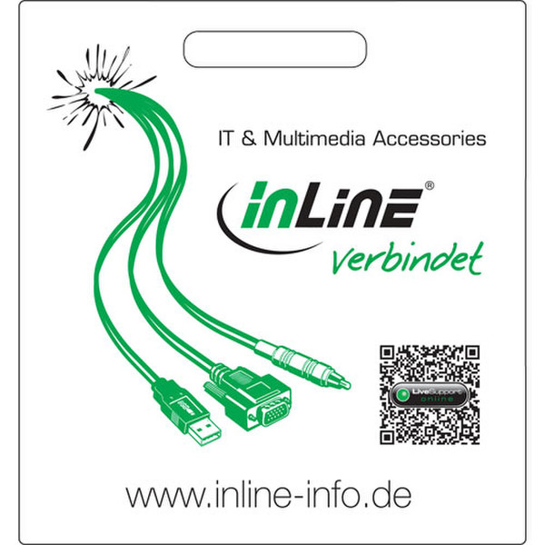 InLine 22311W Черный, Зеленый, Белый plastic bag
