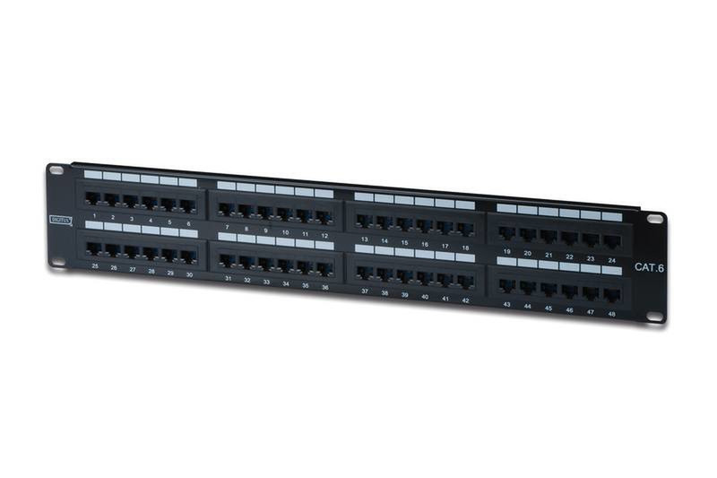 Digitus CAT 6, Cl. E Rack capacity patch panel