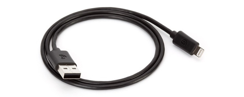 Griffin USB - Lightning Connector Cable, 60cm 0.60м USB A Lightning Черный дата-кабель мобильных телефонов