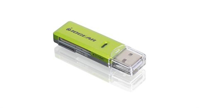 iogear IOG-GFR204SD USB 2.0 Green,Grey card reader