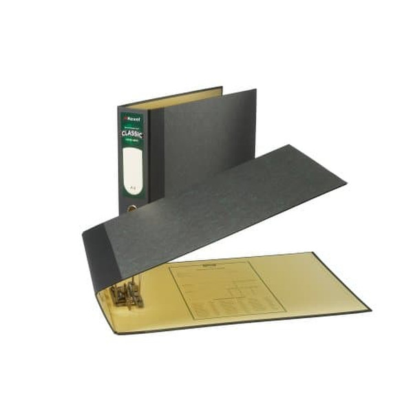 Rexel Classic A3 Rectangle Lever Arch File Black/Green (2) ring binder