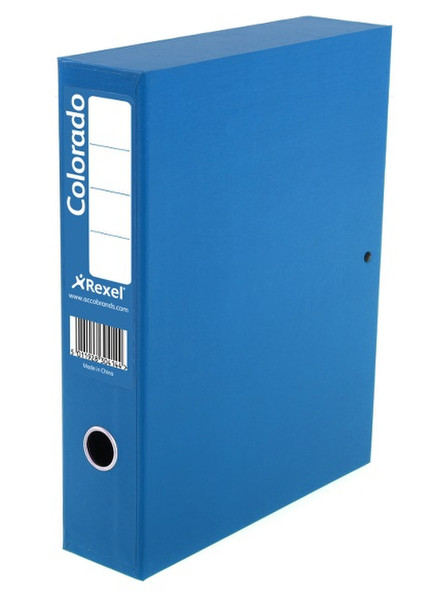 Rexel Colorado A4 Lockspring Box File Blue (5)