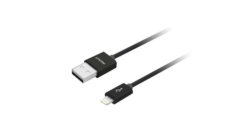 Macally MISYNCABLEL6 1.8м Lightning USB Черный дата-кабель мобильных телефонов