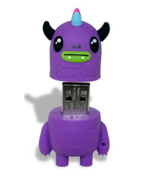 EP Memory Puff, 8GB 8GB USB 2.0 Type-A Purple USB flash drive