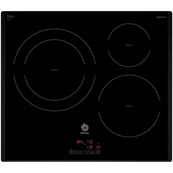 Balay 3EB915LR built-in Electric induction Black hob