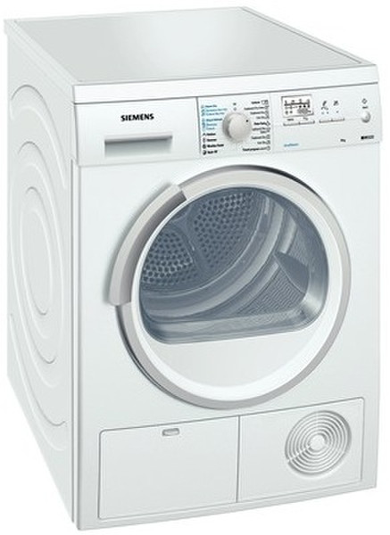 Siemens WT46S515BY Отдельностоящий Фронтальная загрузка 8кг Не указано Белый сушилка для белья