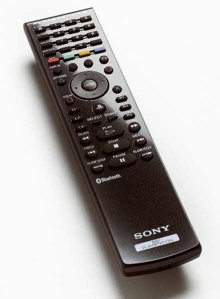 Sony Blu-Ray Remote Control, PS3 Черный пульт дистанционного управления