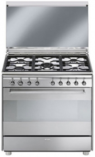 Smeg SX91VLSA Freistehend Gas hob Edelstahl Küchenherd