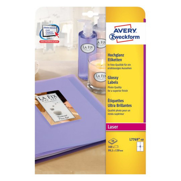 Avery L7769-40 self-adhesive label
