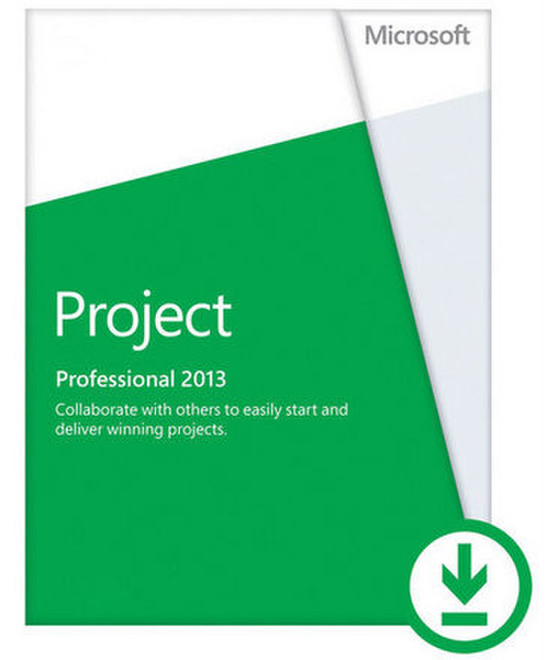 Microsoft Project 2013 Professional, x32/x64, ESD, PKL, 1u, DEU