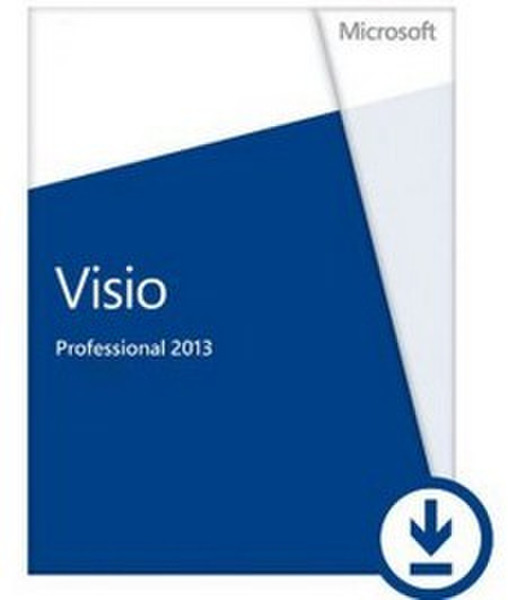 Microsoft Visio Professional 2013, x32/64, ESD, PKL, 1u, DEU
