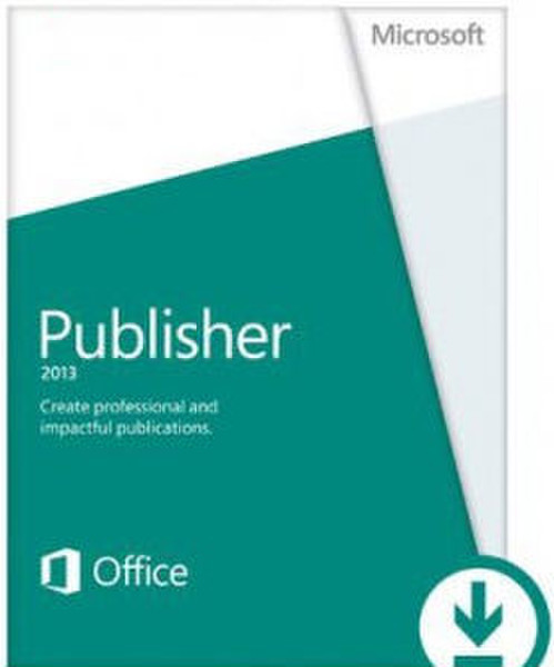 Microsoft Publisher 2013, 32/64-bit, PkLic, ESD, FRE