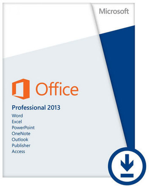 Microsoft Office Professional 2013, x32/64, PKL, 1u, 1pc, ESD, ITA