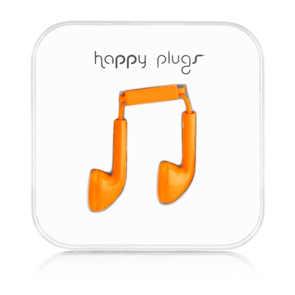 Happy Plugs Earbud Binaural im Ohr Orange