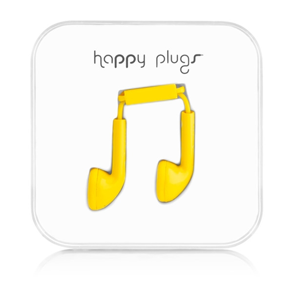 Happy Plugs Earbud Binaural im Ohr Gelb