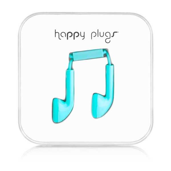 Happy Plugs Earbud Binaural im Ohr Türkis