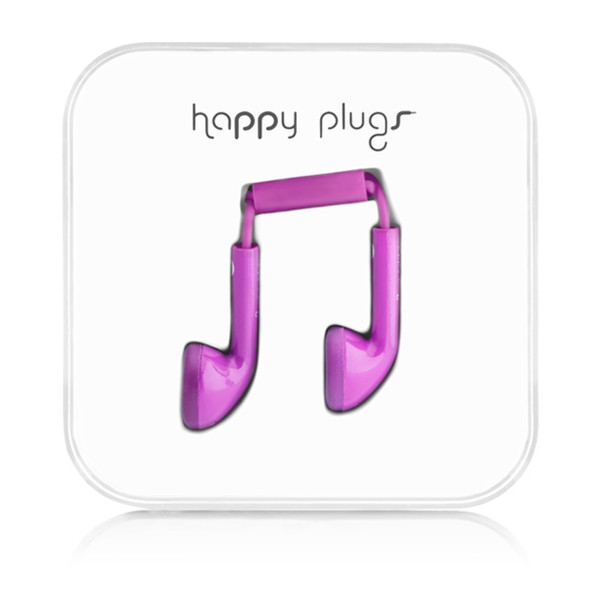 Happy Plugs Earbud Binaural im Ohr Violett