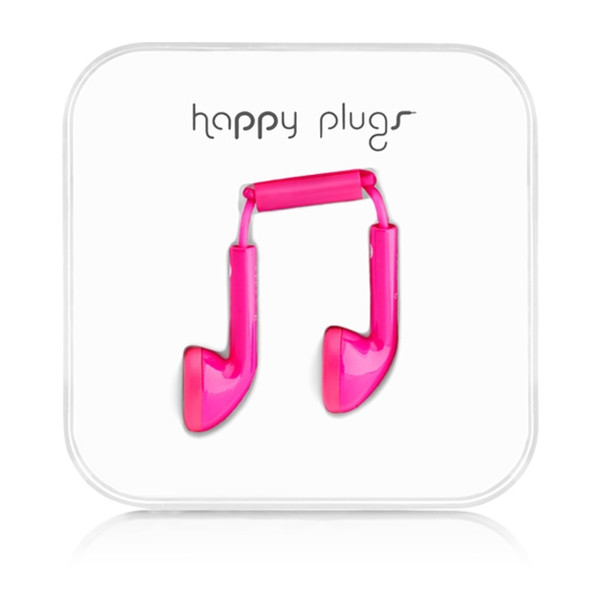 Happy Plugs Earbud Binaural im Ohr Pink